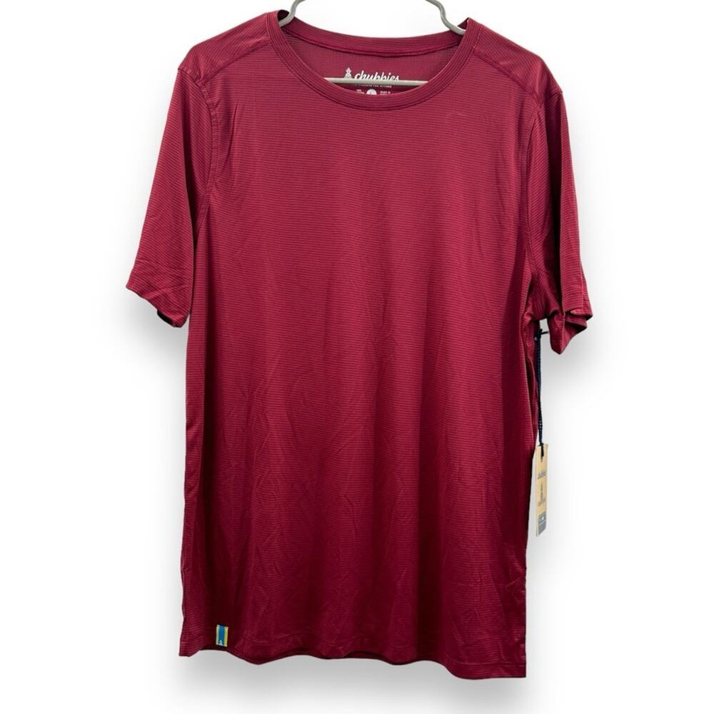 Chubbies The Cardinal Rule SS Sport Tee Short Sleeve T Shirt Sz‎ L NEW